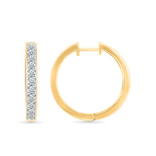 Eternity Band Hoops Earrings