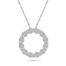 Gleaming Diamond Orbit Pendant