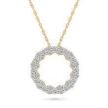 Gleaming Diamond Orbit Pendant