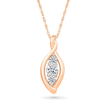 Oval Shape Diamond Pendant