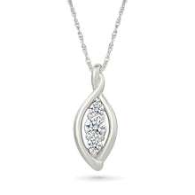 Oval Shape Diamond Pendant