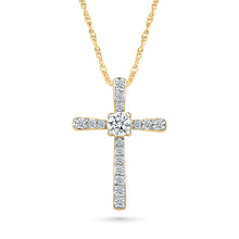 Beacon Radiant Diamond Cross Pendant