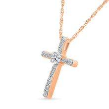 Beacon Radiant Diamond Cross Pendant