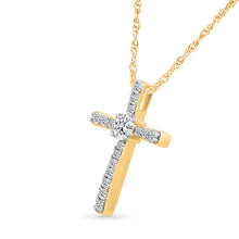 Beacon Radiant Diamond Cross Pendant