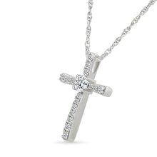 Beacon Radiant Diamond Cross Pendant