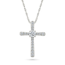 Beacon Radiant Diamond Cross Pendant