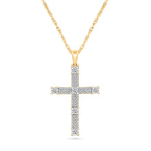 Celestial Halo Cross Pendant