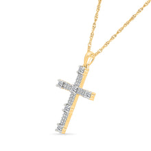 Celestial Halo Cross Pendant