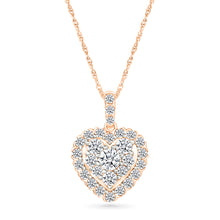Glittering Heart Diamond Pendant