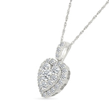 Glittering Heart Diamond Pendant