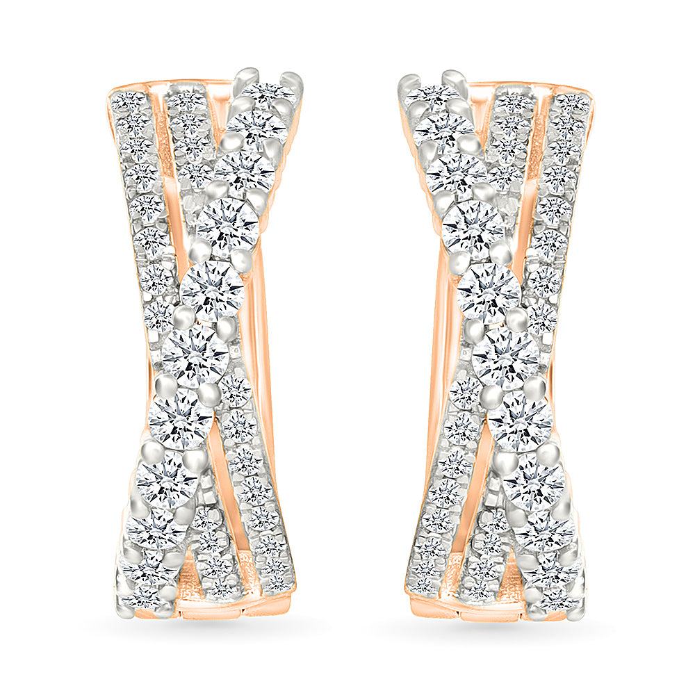 Criss Gold & Diamond  Earrings