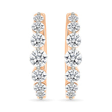 Glinting Gold & Diamond Earrings
