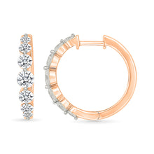 Glinting Gold & Diamond Earrings