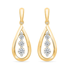 Attainment Gold & Diamond Earrings