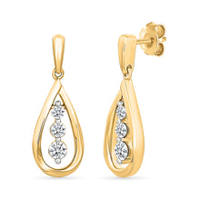 Attainment Gold & Diamond Earrings