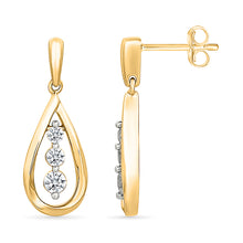 Attainment Gold & Diamond Earrings