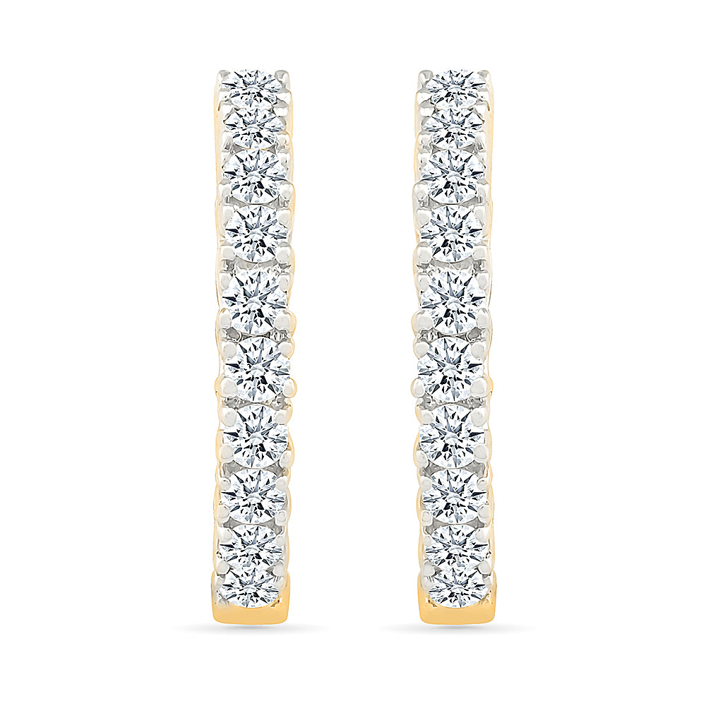 Elysian Diamond Hoop Earrings