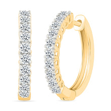 Elysian Diamond Hoop Earrings