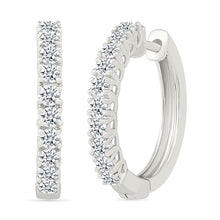 Elysian Diamond Hoop Earrings