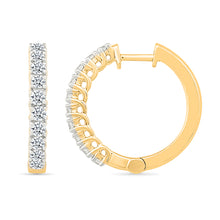 Elysian Diamond Hoop Earrings