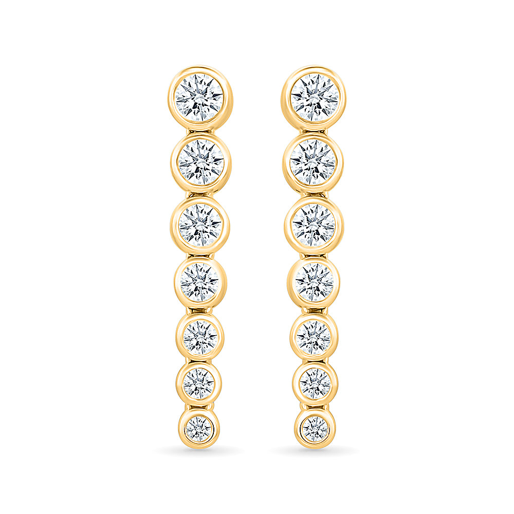 Ivory Gold & Diamond  Earrings