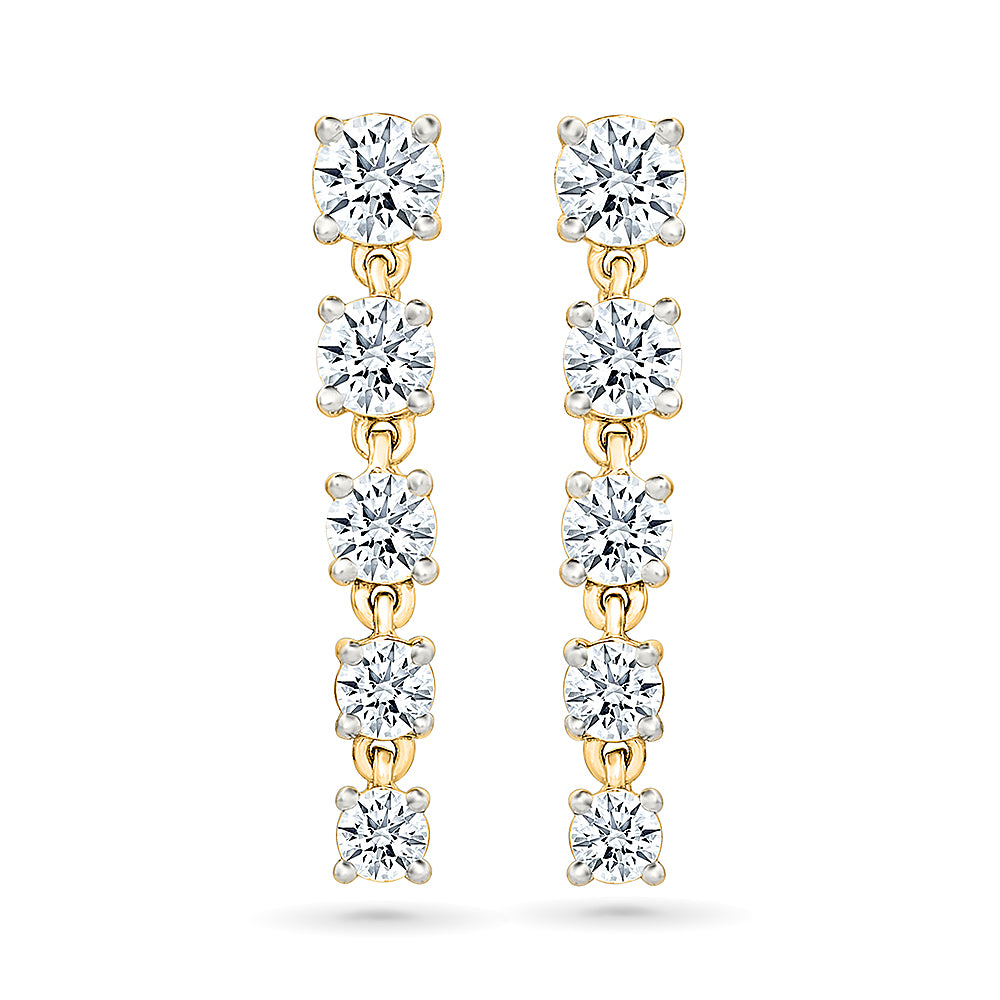 Victory Gold & Diamond Earrings