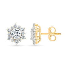Daisy Gold & Diamond Earrings
