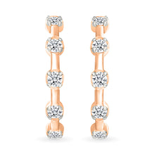Timeless Diamond Accent Huggies Earrings