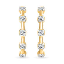 Timeless Diamond Accent Huggies Earrings