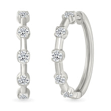 Timeless Diamond Accent Huggies Earrings