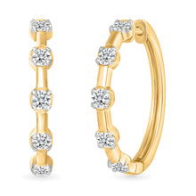 Timeless Diamond Accent Huggies Earrings
