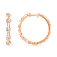 Timeless Diamond Accent Huggies Earrings