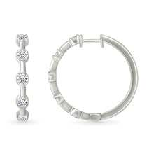 Timeless Diamond Accent Huggies Earrings