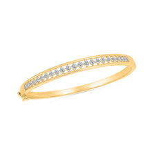 Zuri Gold & Diamond Bangle