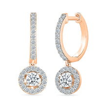 Drop  Gold & Diamond Earrings