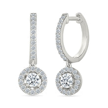 Drop  Gold & Diamond Earrings