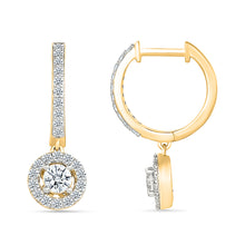 Drop  Gold & Diamond Earrings