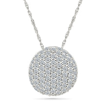 Dazzle Disc Diamond Pendant