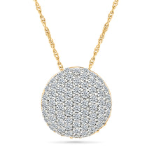 Dazzle Disc Diamond Pendant