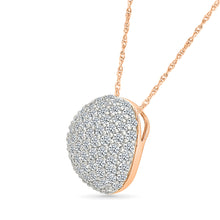 Dazzle Disc Diamond Pendant