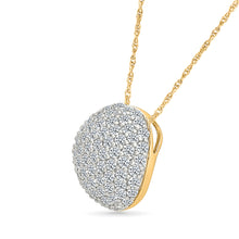 Dazzle Disc Diamond Pendant