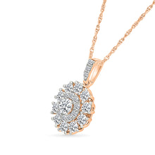Floral Gold & Diamond Pendant