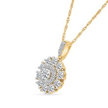 Floral Gold & Diamond Pendant