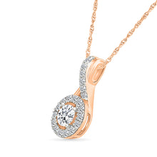 Swirling Infinity Diamond Pendant