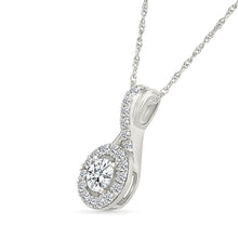 Swirling Infinity Diamond Pendant