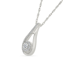 Cluster Infinity Diamond Pendant