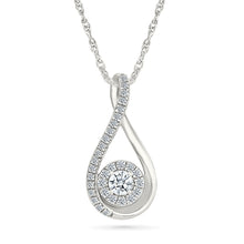 Cluster Infinity Diamond Pendant