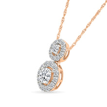 Double Circle Diamond Pendant
