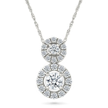 Double Circle Diamond Pendant