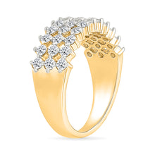 Sunlit Triple Diamond Ring